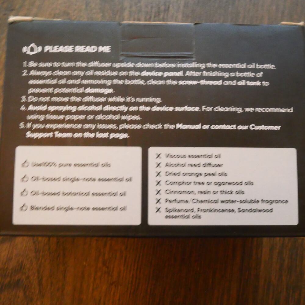 NEW Black Waterless Essential Oil Diffuser Aromatherapy Portable Battery or Plug - Picture 10 of 14
